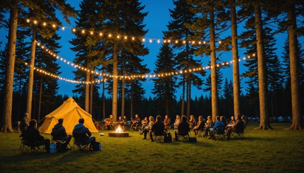 Le concert en plein air enchante les campeurs le samedi