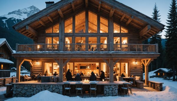 Le grand chalet collectif accueille les bandes de copains