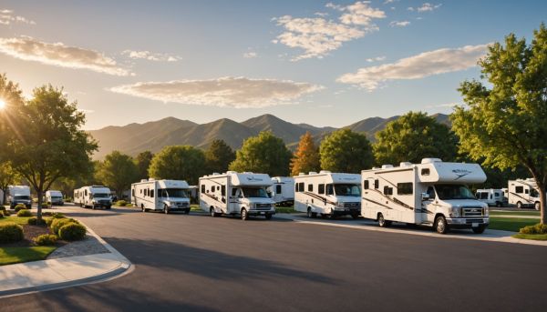 L'emplacement pour camping-car offre un accès rapide